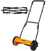 Walensee front view of mower showing compact design and quick setup benefit