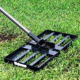 Walensee front view of steel lawn leveler showing durable plate and handle for efficient leveling