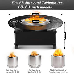 Wanchao tabletop in use with drinks and snacks showing convenience for outdoor entertaining