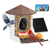 wansview front view bird feeder showing overall design and easy mounting