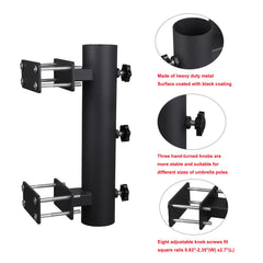 Wdwlbsm close-up of three hand-turn knobs for easy tightening and stability