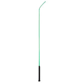 Weaver Livestock lime zest whip front view showing full 36-inch length and bright finish
