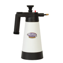 Weaver Livestock pump sprayer front view showing stable wide base and durability