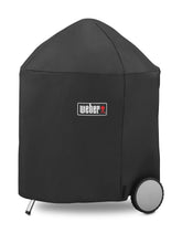 Weber 26" kettle front view covered showing full protection and clean appearance