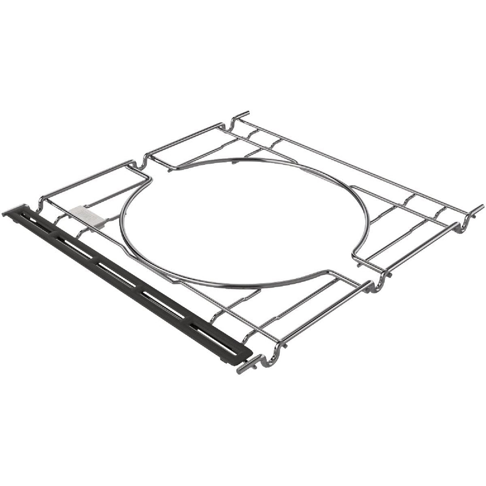 Weber Crafted frame front view showing durable construction and easy-fit benefit