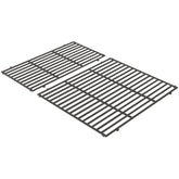 Weber crafted front grate view showing porcelain-enameled cast iron and fit for upgrades