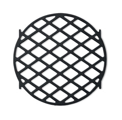 Weber Gourmet BBQ System sear grate front view showing compact cooking surface and black finish