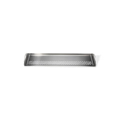 Weber warming rack front view showing stainless steel and added cook space benefit