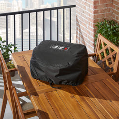 Weber Lumin close-up of cover fabric texture highlighting UV-resistant finish