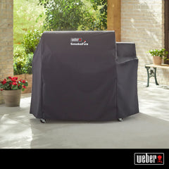 Weber SmokeFire close fabric texture showing water-resistant weave