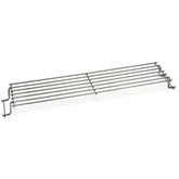 Weber warming rack front view showing full-length fit and added cooking space