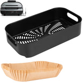 WEBROIL front view of crisper basket showing shape and fit benefit