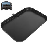 WEBROIL griddle front view showing full nonstick surface and fit benefit