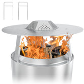 WEBROIL heat deflector front view showing full stainless top and raised edge for better warmth