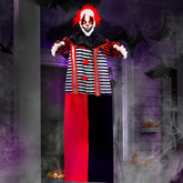WeDoSoy front view of 56-inch clown showing full costume and face for dramatic display
