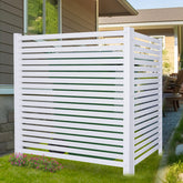 WEEDING front panel overview showing clean white fence and curb appeal