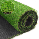 Weidear front view of rolled artificial turf showing lush appearance and curb appeal