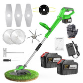 WEILISEN front view assembled cordless trimmer showing full tool and benefits