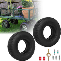 WEIYINGSI front view of two 13x5.00-6 tires showing complete kit benefits