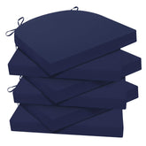 Wellsin front view of six navy cushions showing coordinated set benefit
