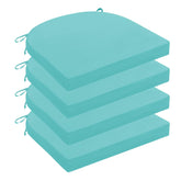 Wellsin front view of teal cushion showing clean tailored edges and color benefits