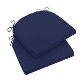Wellsin navy front view showing two cushions and neat fit