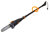 WEN 4021 front view showing compact electric pole saw and portability benefits