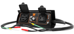 WEN parallel kit front view showing outlets and cable for safe high-power use