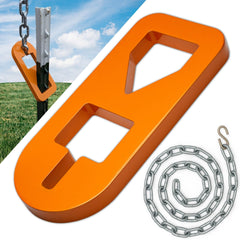 Wenses puller plate front view showing robust build and clear grab points for fast post removal