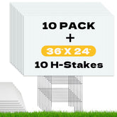 WENWELL front view of 24x36 sign pack showing kit contents and immediate use benefit