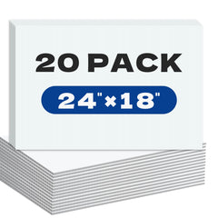 WENWELL front pack of 20 blank yard signs showing clean white boards for versatile use
