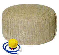 weruisi ottoman front view showing compact design and portable comfort