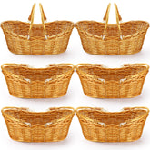 Wesiti wicker basket front view showing natural finish and neat weave, perfect for gifting
