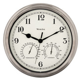 Westclox front view showing silver clock face and easy-read numerals for quick time checks