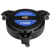 Westinghouse front view of surface cleaner showing wide 16.5-inch housing for faster cleaning