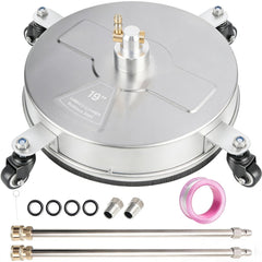 Wexo Palindrog front view showing stainless cleaner and four wheels for stable fast cleaning