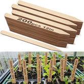 Weysat front packaging showing 200 natural wood plant labels and clear count benefit