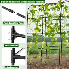 whiffee stake legs anchored in soil for stable trellis support