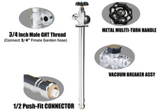 WHK close-up of metal multi-turn handle offering tight, leak-resistant valve control