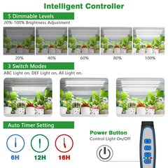 Wiaxulay controller and certified 12V 3A adapter showing dimmer and timer convenience