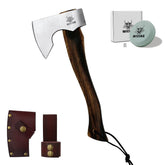 WICING hatchet front view showing full head and handle, ready to use