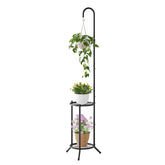Wieghda front view of 2-tier plant stand showing stable design and vertical display benefit