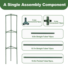 wikdey trellis supporting tomato plant showing improved plant structure and airflow