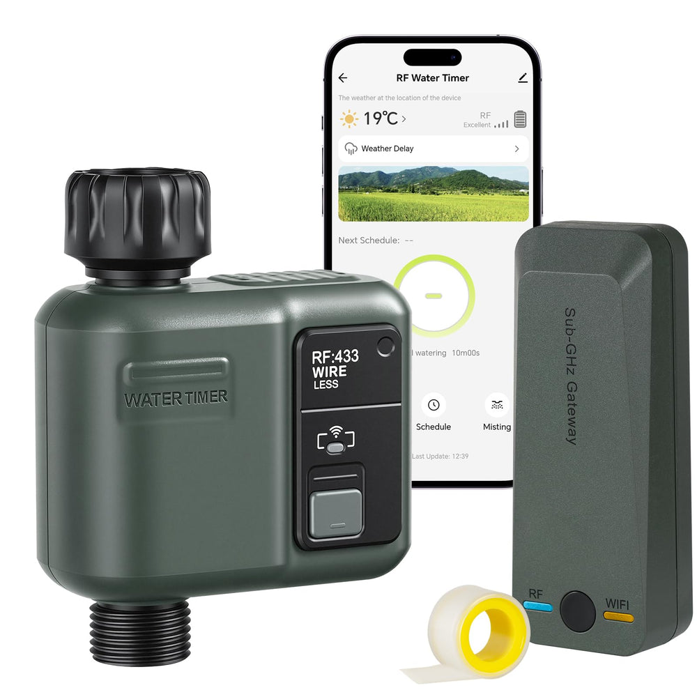 WILAWELS front view of hose controller showing easy controls and clear display for convenience