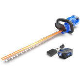 Wild Badger Power front view showing entire trimmer and ergonomic grips for easier control