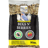 Wild Delight front packaging showing 14 lb bag and clear branding for backyard appeal
