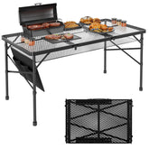 WildFinder front view folded table easy transport and storage