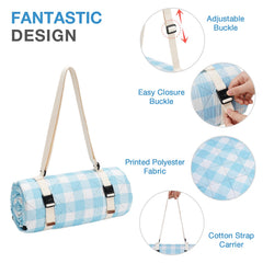 WILLOW WEAVE folded with adjustable strap for easy carry and hands-free transport