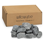 WILLOWYBE front boxed 35lb stone set showing contents and benefit of consistent supply