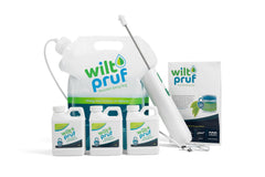 Wilt-Pruf front view of rechargeable sprayer kit showing compact portability and ease